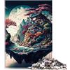 BUBELS Puzzle per Adulti 1000 pezzi Paesaggio Giapponese Gioco di Puzzle di Cartone Giocattoli 10,27x14,96 Pollici