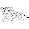 BRUBAKER Tiger - Peluche di peluche per bambini, 30 cm, colore: Bianco