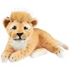 Brubaker Leone Peluche da 30 cm - Cucciolo Animale, Grande Felino Sdraiato - Per Bambini - Marrone