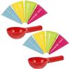 Xoeryoy 10 Pezzi da Spiaggia da Spiaggia, Giocattoli in plastica Colorati, Cono educativo e Divertimento con i Gelati e stampi per Bambini, Amanti dei Dessert
