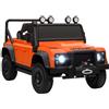 AIYAPLAY Land Rover Defender 110 SVX Auto elettrica per bambini, 12 V, 7 Ah, con telecomando, 2 motori, avviamento morbido, arresto morbido, 4 ammortizzatori, clacson, MP3, luce per bambini dai 3 ai 5