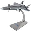 F Fityle 1/144 Simulazione Diecast J-20 Aereo da Caccia, Modello di Aeroplano, Modello in Miniatura di Aeroplano, Modello da Combattimento per la Decorazione