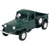 Generisch Welly modello auto compatibile con 1947 Jeep Willys Pickup Verde ca. 1/34-1/39 Metal Model Auto Die Cast Nuovo in scatola