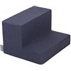 KiddyMoon Area Di Gioco In Schiuma Per Bambini Stimola Creatività Modulare Per Gioco Esercizi Pulizia Facile Copertura Rimovibile Materiale Leggero Resistente Deformazioni, Elemento Gradini, Blu Scuro