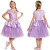 Disney Princess Costume Rapunzel deluxe per bambina - Viola - 4-6 anni (109-124 cm)