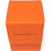 docsmagic.de Premium Magnetic Flip Box (100) Orange + Deck Divider - MTG - PKM - YGO - Porta Mazzo