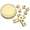 SOKTDO Gioco di Dadi di Parole crociate Gioco di Dadi di Lettere Gioco di Dadi di Parole crociate Gioco di Dadi di Parole Set di 12 Dadi for Adulti e Bambini(1 Set)