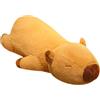 TOPLITHE Peluche Capibara, Morbido Cuscino Peluche Capibara Addormentato Simpatico Animale Peluche for Ragazze Ragazzi Regalo Compleanno(Size:80CM/31IN)