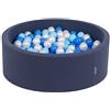 KiddyMoon 90 X 30 Cm / 200 Palline ∅ 7CM Piscina di Palline Colorate per Bambini Tondo