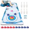 Protoence Gioco Di Curling Da Tavolo | Set Combinato Bowling Per Tavolo - Regalo Divertente Portatile Per Ragazzi Adulti Appassionati Bambini Studenti