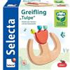 Selecta 61074 Tulips Garden, tulipano giocattolo da afferrare, 9,5 cm, in legno