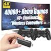 Genérico Hardisk Console Pro 4K HDMI Portatile Collegabile alla TV +25.000 Giochi Preinstallati USB HD 64 GB Arcade 2 Telecomandi Wireless 2.4 GHz Configurata e facile da usare