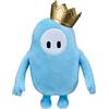 Oonies Fall Guys Original Blue Bean Skin, peluche ufficiale da collezione, 30,5 cm, super morbido, Deluxe di The Ultimate Knockout, videogioco, 3 personaggi da collezionare