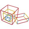 Hohopeti Set di Costruzione in Plastica per Solidi Geometrici