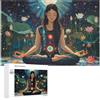 Generic Puzzle da meditazione con sette chakra, yoga, per adulti, attività familiari, giochi per la casa, 1000 pezzi