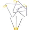 Hemobllo Set di Triangoli Musicali in Acciaio con Bacchetta per Bambini, Strumento Percussione Leggero in Metallo, per Back To School Party e Lezioni di Musica