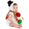 Generico VestitoOlaf Neonato Costume Pupazzo di Neve Bambino Neonato Tutina Unisex Costume Carneval Neonato Pagliaccetto Set Cosplay da Pupazzo Bambina E Bambino Per Feste Carneval (3-White, 0-6 Months)