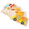 Gogogmee Set 5 Puzzle in Legno 3d Giocattolo Rompicapo Didattico per Piccoli, Puzzle di Apprendimento Bordi Lisci, Giocattolo Educativo per Sviluppo Coordinazione Occhio-mano e Capacità