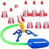 LEZYHIU Razzo Spaziale Giocattolo, Air Rocket,Rocket Toy, Giocattoli per Razzi Spaziali, Lanciarazzi Giochi da Esterno e da Giardino per l'estate all'aperto Razzo Giocattoli, Giocattoli Bambino 3-12 Anni