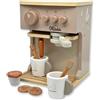 Mainely Personalizzabile macchina per caffè espresso in legno Nougat - gioco di ruolo per la cucina giocattolo - per bambini a partire da 36 mesi - personalizzata con nome - Label Label