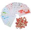 Aakluk Set Per Bingo | Giocattoli In Legno Vintage Divertenti | Gioco Di Scacchi Con Carte A Caratteri Grandi Per Abbinamento | Per Adolescenti Amici Serata Festa Scuola Casa Raduno Compleanno Natale