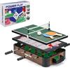 Power Play PowerPlay Giochi da tavolo 3 in 1, set da tavolo multi gioco, mini calcio, hockey e ping pong, taglia unica