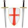 Funidelia | Set da cavaliere dei templari per bambino Medievale, Medioevo, Cavaliere - Accessori per bambini, accessorio per costume - Marroni