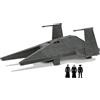 Jazwares Star Wars Micro Galaxy Squadron Inquisitor Transport Falce, veicolo di classe Starship da 17,8 cm, con tre accessori da 2,5 cm