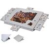 Generic Tabellone Puzzle Inclinabile con Copertura del Supporto Regolabile, Tabellone Puzzle in Feltro Leggero con 6 Cassetti Colorati, 1000-1500 Pezzi per Tavolo da Giochi Adulti Rega Light Grey 90*63*4.2cm