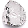 SUMAG Trucchi magici 1pcs Bite Coin (US mezzo dollaro Copia Moneta) Pieghevole Bite Out Ripristinare Moneta Magia Close Up Street Illusione Gimmick Prop