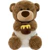 Generico Orsetto di miele ripieno,Animale di peluche Orso di miele,Peluche per animali con orsetto in vaso | Adorabili animali di peluche per bambini fatti a mano con orsetti super morbidi per bambini, ragazzo
