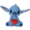 CARTOON Disney Peluche Stitch 25 cm con Cuore Morbido Pupazzo Originale con Ologramma Giocattolo Sicuro Neonati Idea Regalo Bambini Compagno Nanna e Decorazione Cameretta