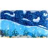 cardcosmos Premium Playmat Rough Seas - Esclusivo tappetino da gioco TCG con opera d'arte dipinta a mano - 3 mm imbottito e antiscivolo - per Pokémon, Magic: The Gathering, Yu-Gi-Oh! - 60 x 35 cm