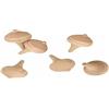 Artemio Trottole in legno, 3,5 x 4,5 cm, 6 pezzi
