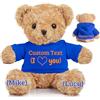 JABECODIFA Orso di Peluche Personalizzato con Testo Foto Personalizzato, Orsacchiotto Peluche come Regalo Personalizzato per Donne Uomini a San Valentino, Regali Anniversario (30cm)