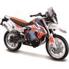 Burago Bburago KTM 790 Adventure R Rally Moto - Scala 1/18 - Replica moto pressofusa incredibilmente dettagliata - Bianco