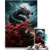 AITEXI Puzzle 1000 pezzi per adolescenti Drago giapponese Giappone Giocattoli per l'intrattenimento in famiglia offerte come regali per tutta la famiglia 75x50cm