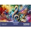 UJSDVNNJJ 1000Pezzi Musical Note Puzzle Giochi Musical Note Impegnativo E Difficile Decorazione Famiglia Regalo Giocattolo Perfetto Per Appassionati Di Puzzle Per Adulti 14+ 70x50cm/1000pcs