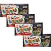 Generico 4X Confezione Per Kinder Sorpresa Star Wars, Set 4 Confezioni da 3 Uova di Cioccolato al Latte, Senza Glutine, con Sorpresa Star Wars, 60g per Confezione