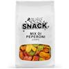 ITALIA SPEZIE Chips di Peperoni, Verdure Chips, Mix Tricolore Verde Rosso Giallo, Snack Croccanti gourmet, 200g, a Basso Contenuto di Grassi Italia Spezie