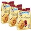 CAIYA 3X Mulino Bianco Cuor di Bosco Biscotto di Pasta Frolla con Ripieno a Lampone, Mirtilli e Amarene 300g