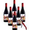 Sicilia Bedda - VINI GORGHI TONDI con Apribottiglia Sicilia Bedda - Vini Pregiati - 100% Siciliani (SPASSOSO ROSSO IGP - 6 BOTTIGLIE)