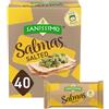 Sanissimo Cracker Salmas salato, 40 confezioni da 3 cracker, al forno, senza glutine, non OGM, certificato Kosher