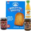 Generico Box Colazione Italiana, Set con Biscotto Salute Monviso 300g, Succo d'Arancia Innocent, Confetture Assortite