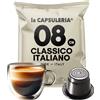 La Capsuleria Caffè CLASSICO, Italiano autentico (100 Capsule) compatibili con Nespresso, 100 bustine salva aroma, sapore equilibrato e morbido, tostatura media con crema setosa e avvolgente (La Capsuleria)