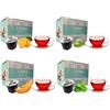 Caffè Vulcanus - 60 capsule di tè solubile ai gusti di menta, melone, cedro e arancia. Capsule compatibili con Nescafe Dolce Gusto