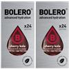 Generico SET 48 BOLERO DA 3 GRAMMI Cherry Kola Preparato istantaneo polvere solubile in bustine Sticks per Bevande con Stevia e Vitamina C e Senza Zucchero ideale per fitness e diete