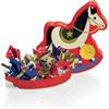 Venchi, Confezione Cavallino a Dondolo di Natale in Latta, con Cioccolatini Cometa Assortiti, Edizione Limitata, 160 Gr, Senza Glutine, Senza Coloranti e Conservanti, Idea Regalo e Decorazione