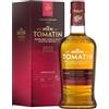 Tomatin Italian Collection Amarone Whiskey - Highland Single Malt Scotch Whisky Maturato in Botti di Amarone e Bourbon, 46%, Bottiglia in Vetro da 70cl