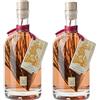 Villa Laviosa 2 Bottiglie Grappa al Cirmolo 70 cl. Aromatizzata Pinus Cembra Italiana Gradazione 40% Liquore confezione, Grappa al Cirmolo set 2 bottiglie